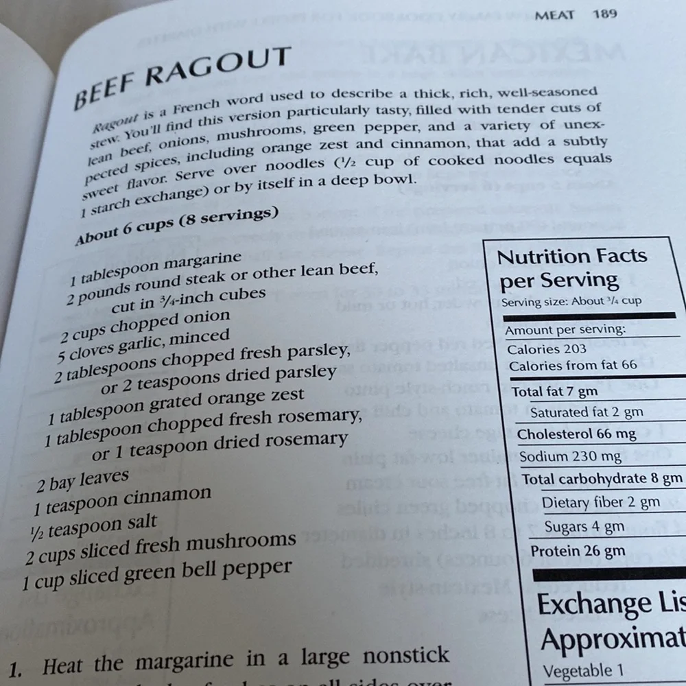 3/$29 - NWOT VTG The New Family Cookbook for Peoples with Diabetes